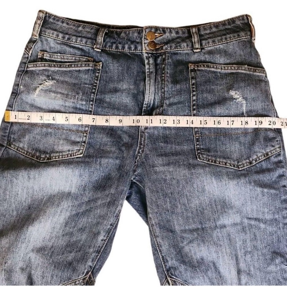 Pilcro Anthropologie Medium Wash Mid-rise The Wanderer Jeans Women's Size 29